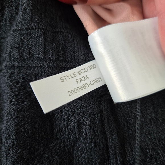 J.Crew Open-Knit Mini Dress Black.‎ Size S CD360 - Picture 9 of 9